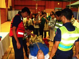 Demonstration on life saving